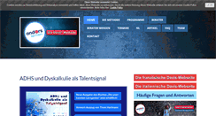 Desktop Screenshot of legasthenie-adhs-dyskalkulie.com